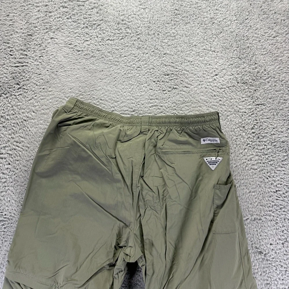 Columbia Omni-Shade Pant Men's XL Green Nylon Windbreaker‎ Straight Leg Gorpcore